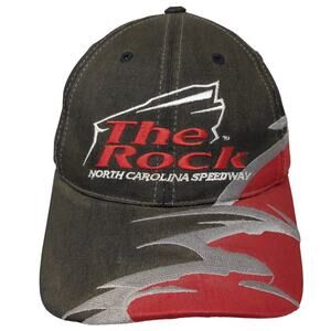The Rock North Carolina Speedway Snapback Cap Black One Size Adjustable ISC